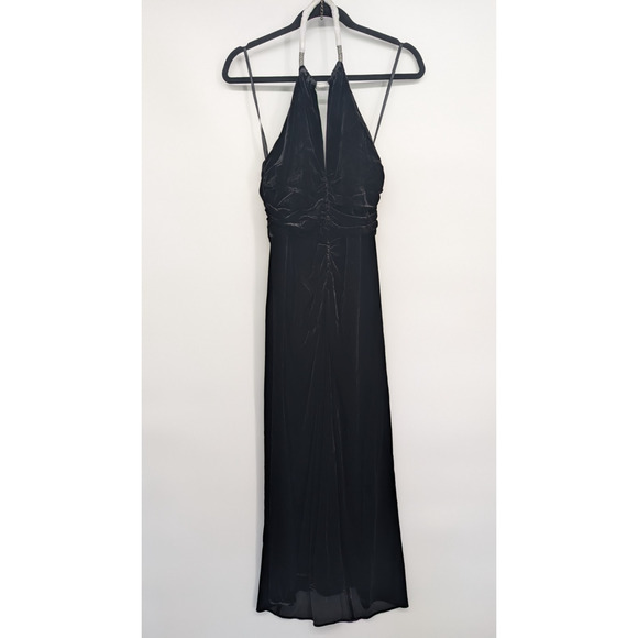 NWT Veronica Beard Josette Embellished Velvet Midi Dress Size 6 Black #2K454 - Picture 2 of 14